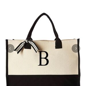 Farmhouse is my Style/ Home Sweet Farm Initials Canvas Tote Bag “B” New